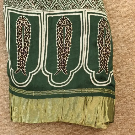 Bottle Green Modal Silk Saree