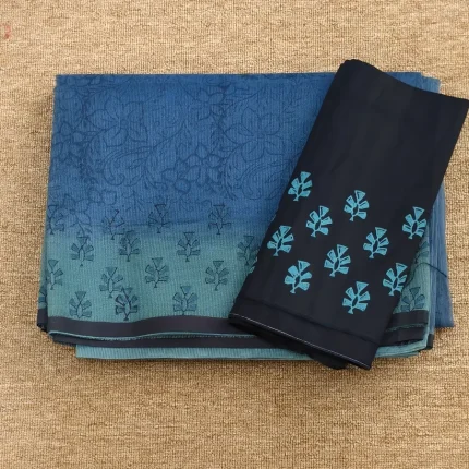 Blue Net Kota  Saree