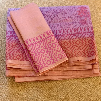 Lavender Net Kota Saree