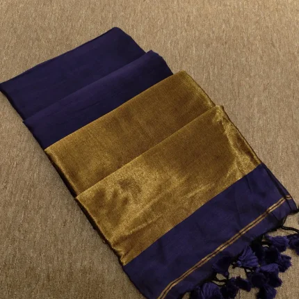 Violet Festive Cotton Saree
