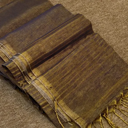 Violet Linen Tissue Saree
