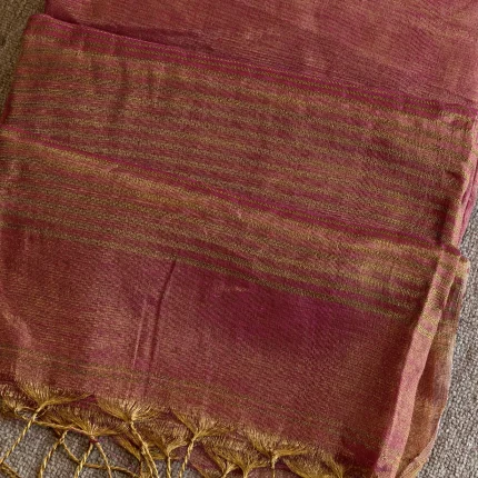 Pink Linen Tissue Saree