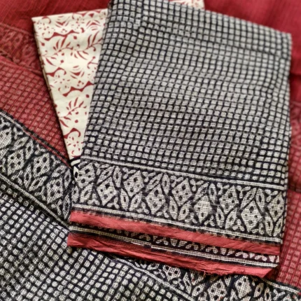 Kota Doria Unstitched Salwar Suit Set
